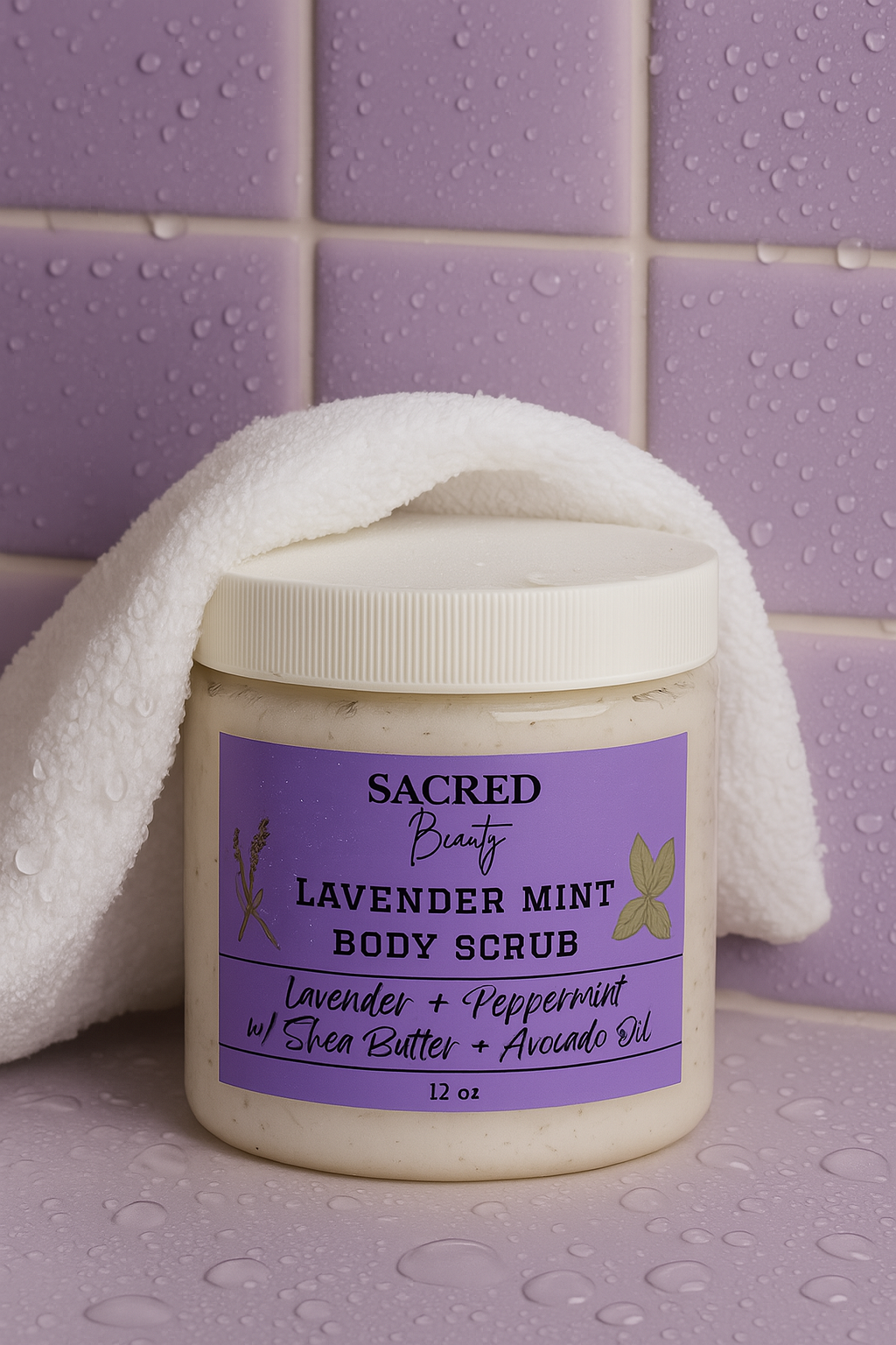 SACRED Beauty Lavender Mint Body Scrub
